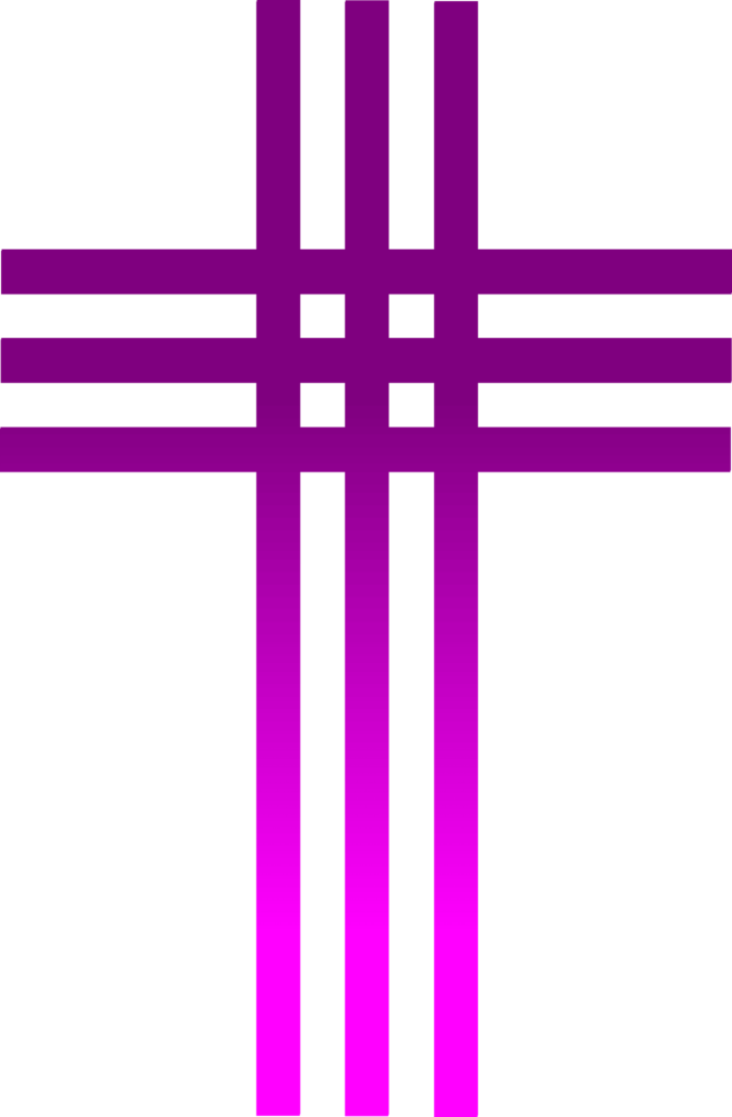 Lent purple cross