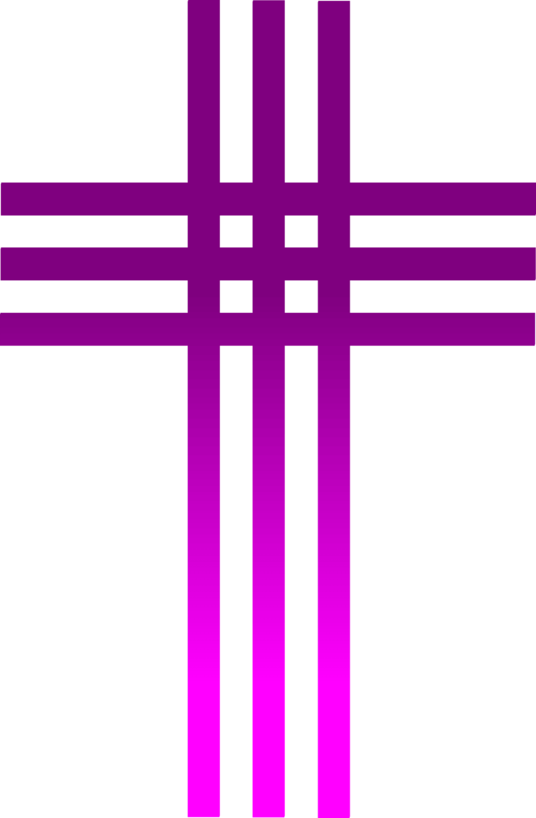 Lent purple cross