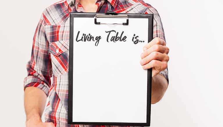 reviewing Living Table is easy